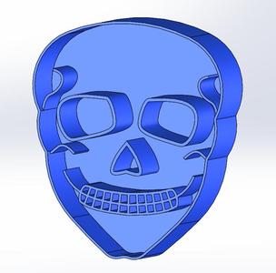 Sugar skull clay cutter