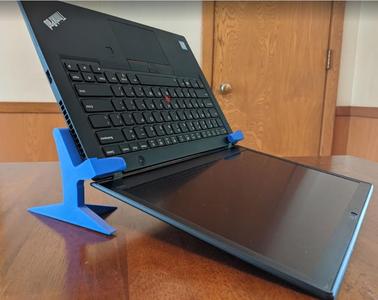 inverted laptop stand