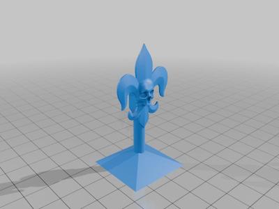 Fleur de skull on stand (remix)