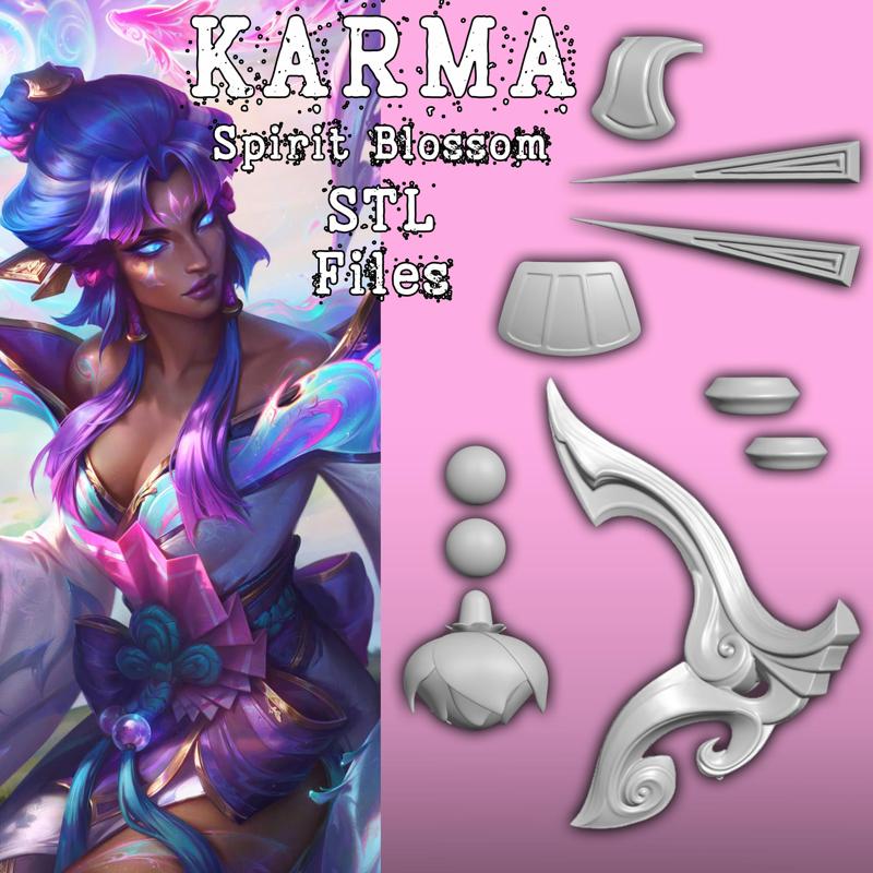 KARMA SPIRIT BLOSSOM - SPIRITUAL FLOWER - COSPLAY STL