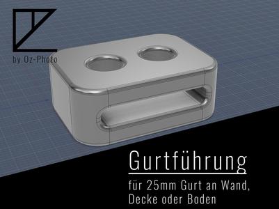 Strap Guide for 25mm Strap / Wall, Ceiling or Floor