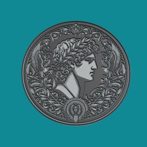 Alexander the Great Print Model Alexander the Great Medallion Alexander the Great Wall Decor