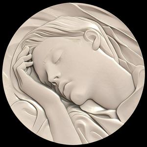 3D Model STL File for CNC Router/Laser & 3D Printer A Man with the Ability to Read Minds, but Only while Asleep