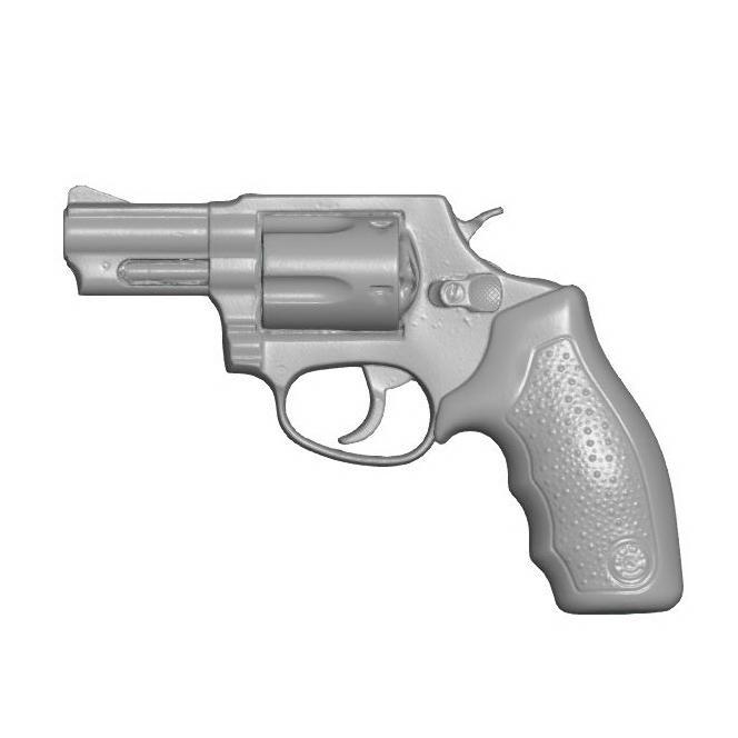 Taurus 605 .357 magnum 5 shot revolver hires real size scan