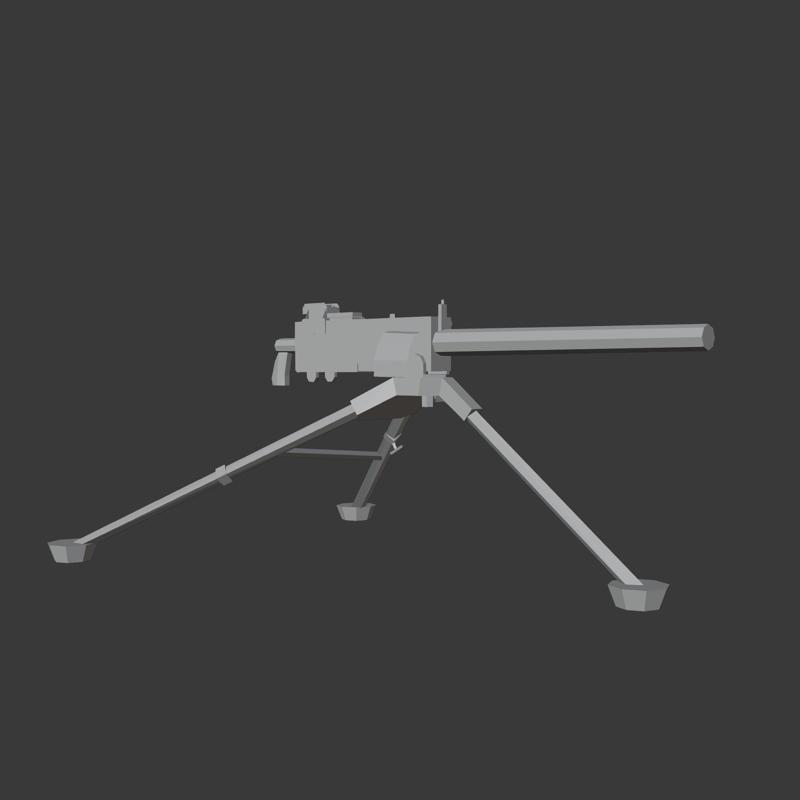 M2 browning 3D stl