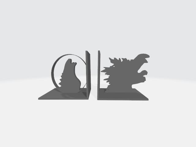 Godzilla 2000 and 2021 Bookend