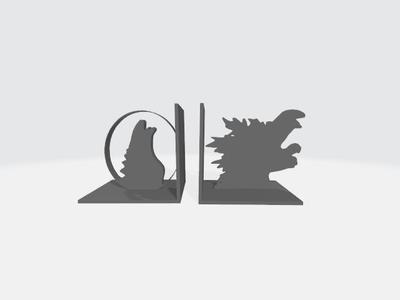 Godzilla 2000 and 2021 Bookend