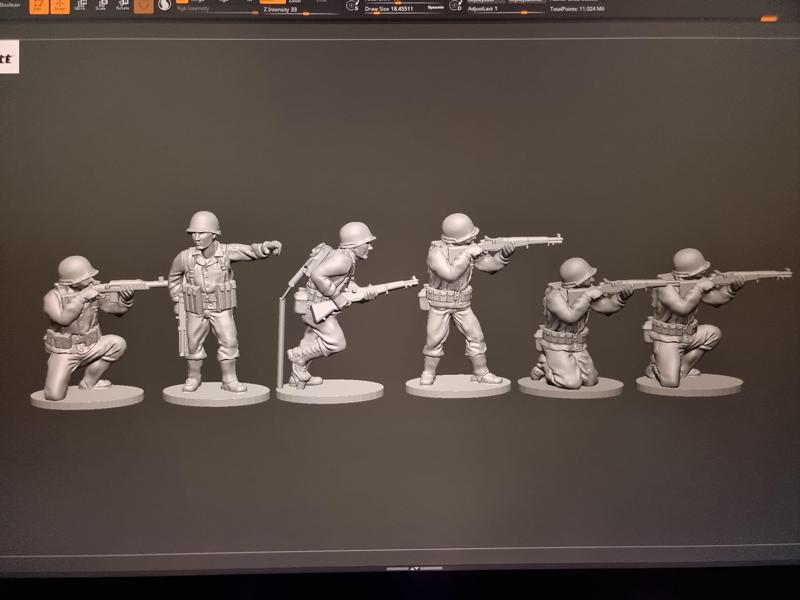 10x US Army WW2 in Parson jackets part A 20mm Elhiem