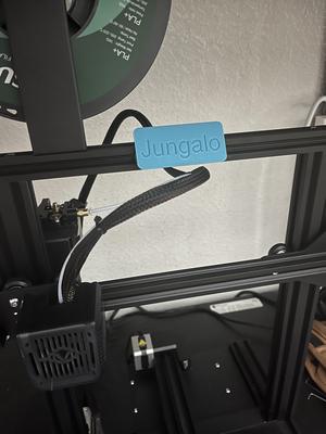 3d Printer Name Plate