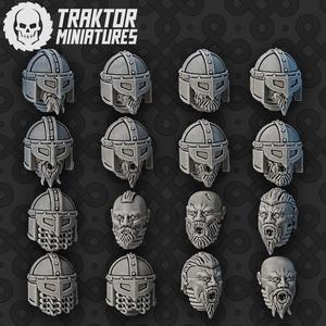 Jomsviking Huskarlar Heads