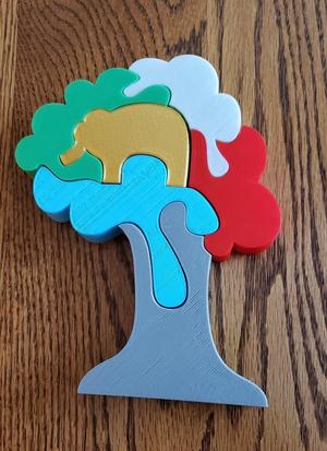 Elephant in Tree Puzzle