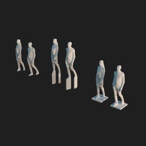 PERSONS LOWPOLY 1:100 C