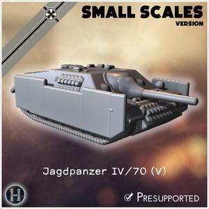 Jagdpanzer IV/70 (V) (small scales version) - Germany Eastern Western Front Normandy Stalingrad Berlin Bulge WWII 4mm 6mm 10mm 12mm