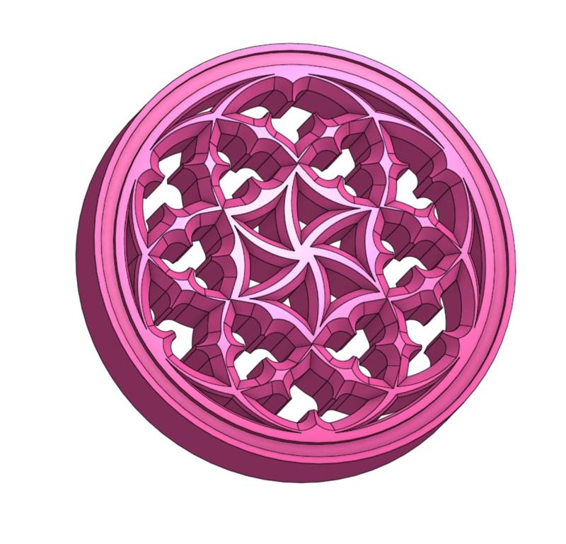 GOTHIC ORNAMENT CIRCLE 0006