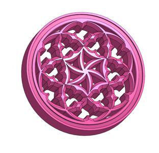GOTHIC ORNAMENT CIRCLE 0006