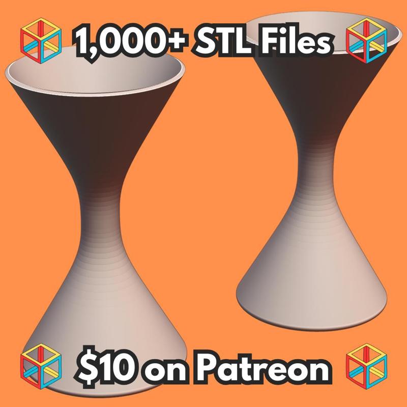Mid-Century Modern Spindle Planter for Indoor Plants MineeForm FDM 3D Print STL File