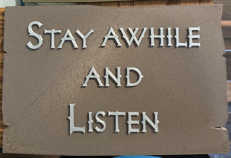 Diablo Deckard Cain Sign