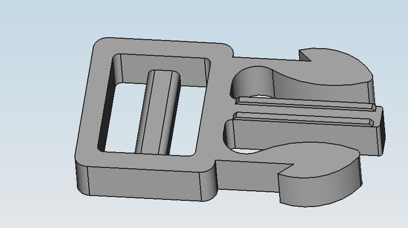 Snap Buckle 3D model