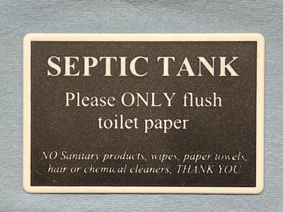 Septic Sewer Sign