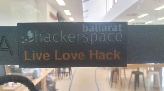 Live Love Hack Prusa Plaque