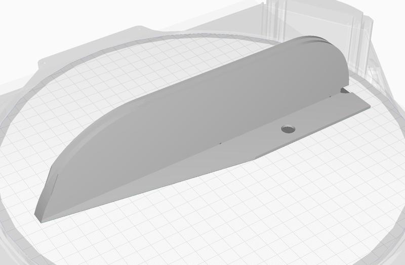 FLSun V400 - Bottom Filament Spool Bowden Tube Guide - magnet attachment