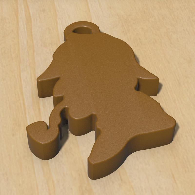 Sherlock Holmes Keychain