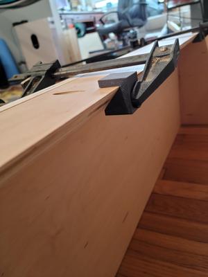 French cleat edge clamp