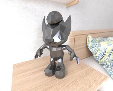 Wolverine Smurf Lowpoly