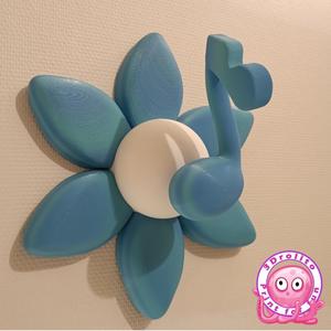 Jolie décoration murale Fleur musicale - Pretty musical flower wall decoration