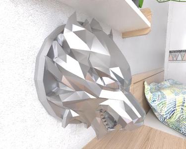 Wolf Wall lowpoly