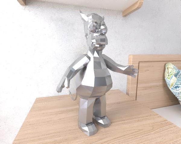 Evil Homer Simpson LowPoly