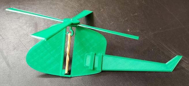 Wind up Helicopter