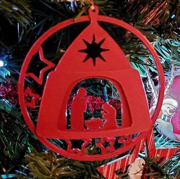 Tree ornament  Christmas Nativity Scene