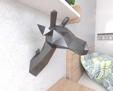 Giraffe Head Lowpoly