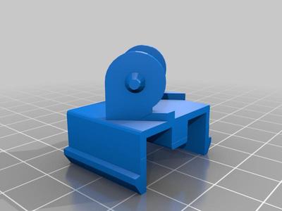 Ender 3 Cable Chain Top Mount Remix - Oblique and 90 degrees