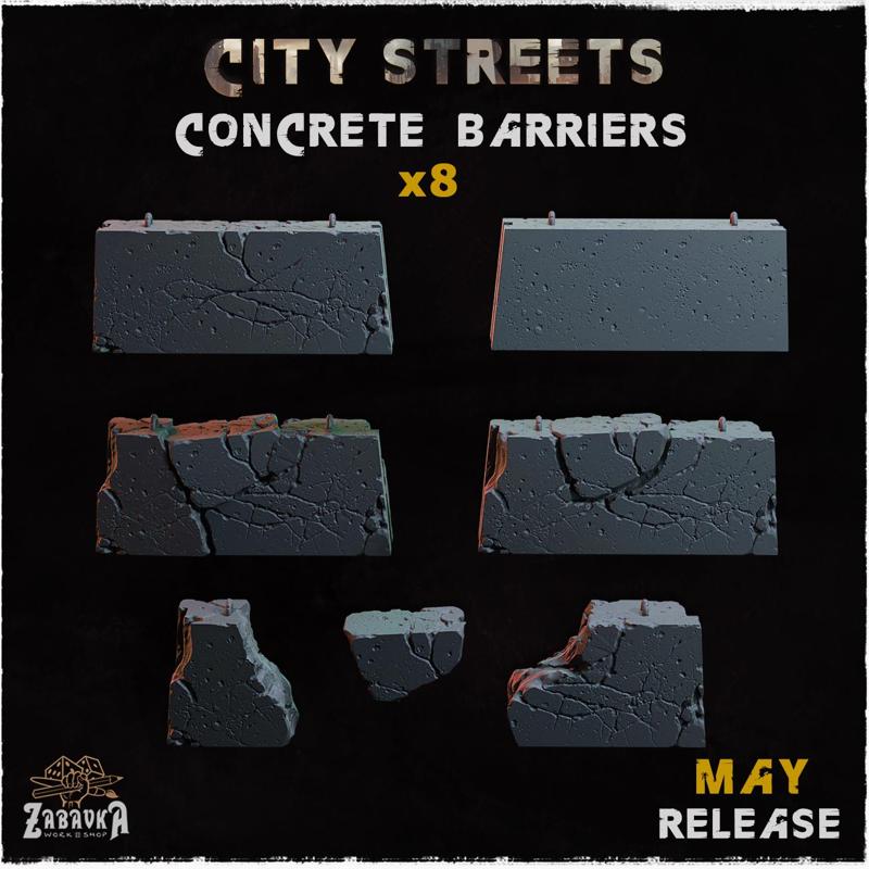 Concrete Barriers - Basing Bits (City streets)