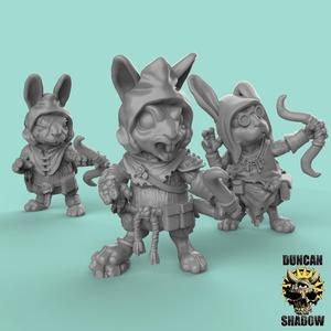 Rabbit Folk with Bows (Pre Supported)