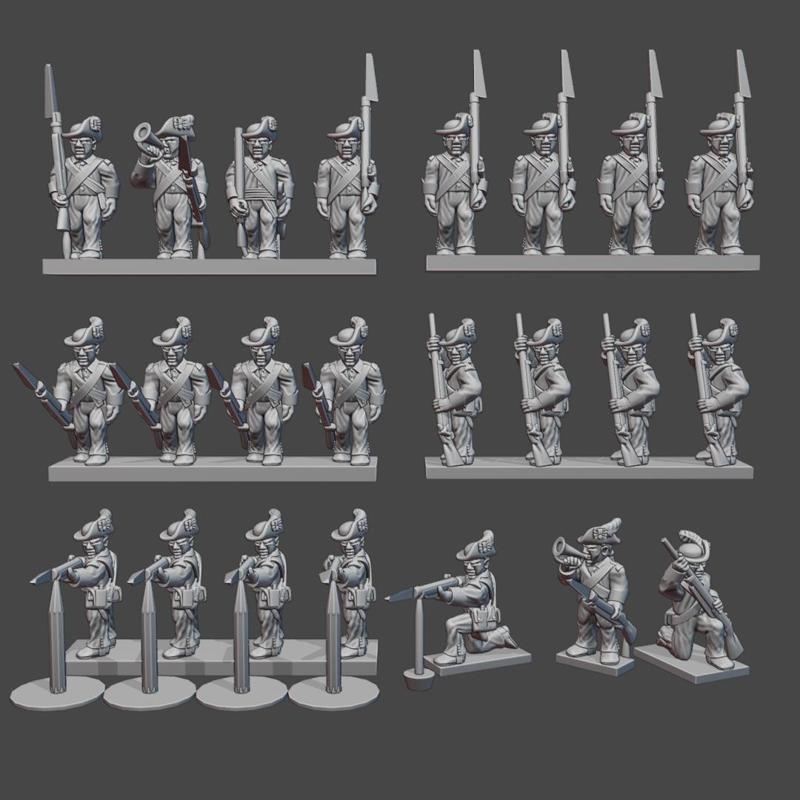 British Light Infantry in Roundabouts AWI-GB-6