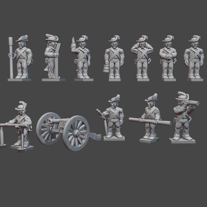 British Artillery Crew in Roundabouts AWI-GB-7