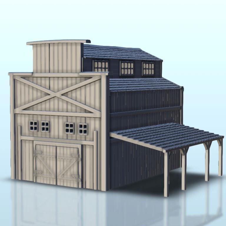 Wild West farm building - Six Gun Sound Desperado Old Chronicles Gunfight Gutshot Blackwater Gulch Age of Sigmar WarhammerWild West farm building