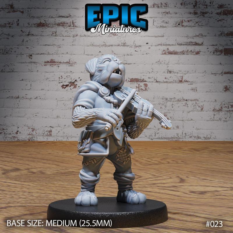 Dog Tribe Bard / Dogfolk / Hound Folk Warrior / Paw Fighter / Werewolf Beast / Were Canine / Wild Jackal Animal / Encounter