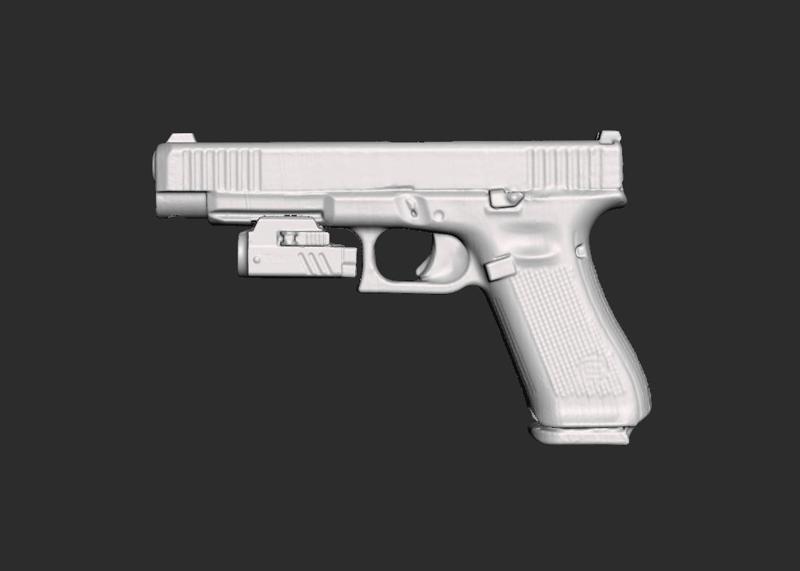 Glock 34 Gen5 Trustfire GM23 Real Size Scan 3D Gun Mold