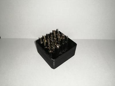 Gridfinity Hexagonal Bit Holder (4mm & 1/4")