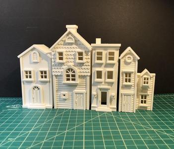 Christmas Row Houses
