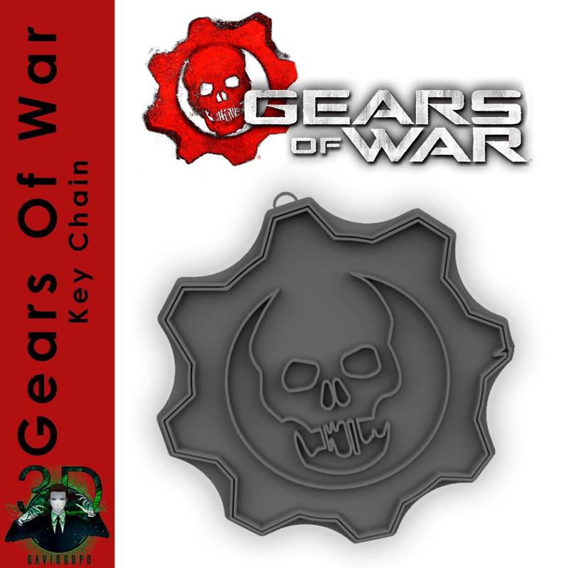 GEARS OF WAR LOGO KEY CHAIN / GEARS OF WAR