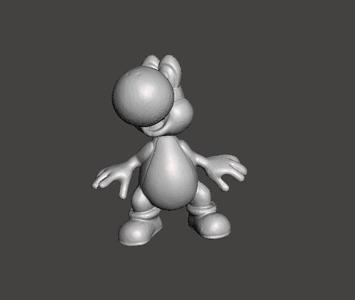 Super Mario Bros - Yoshi Figure .stl .obj