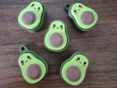 Cute avocado clicker fidget toy no support