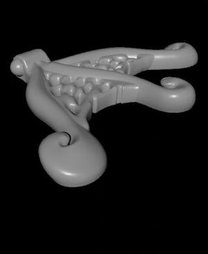 Articulated Steampunk Angler Fish _Tail_.stl
