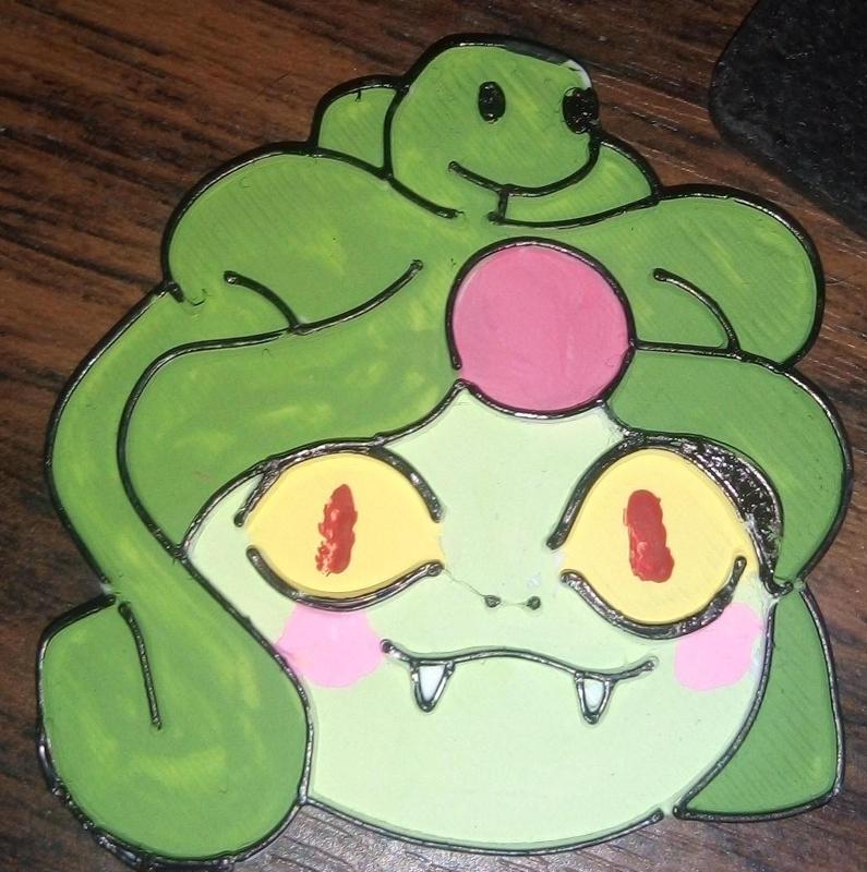 Dusa from Hades Pin or Keyring Base