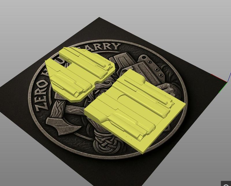 Glock 19 Gen 5 + Olight Mini 2 – IWB Holster Mold + TrimJigg (Combo)